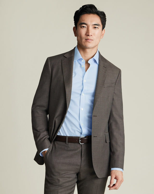 Italian Luxury Suit Jacket - Mocha