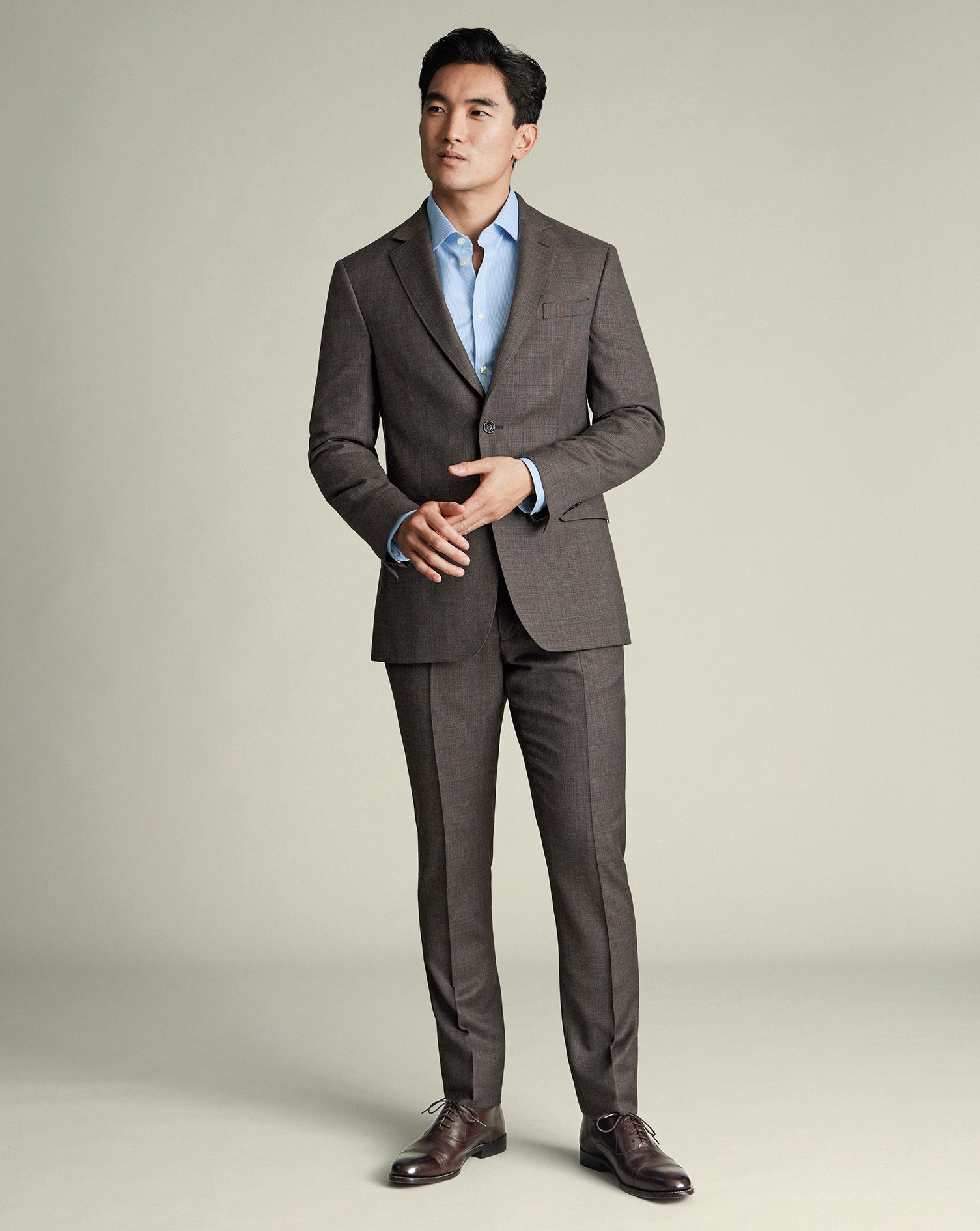 Luxury Italian Suit Mocha