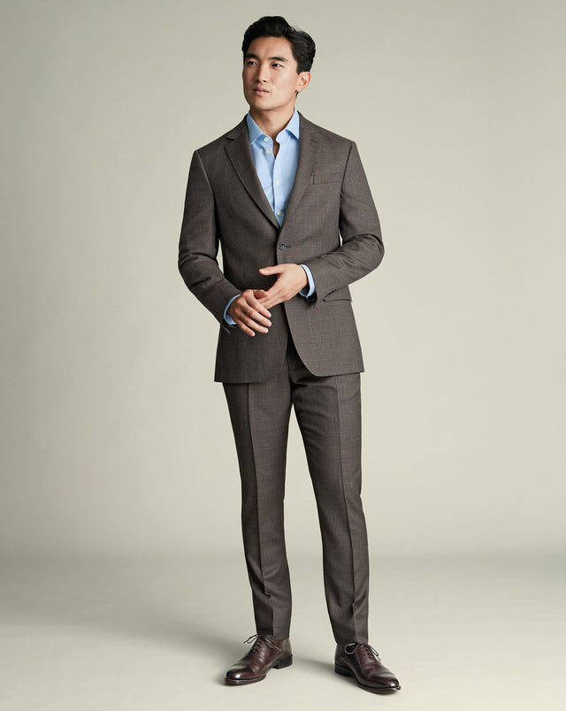 Luxury Italian Suit - Mocha