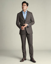 Italian Luxury Suit Jacket Mocha