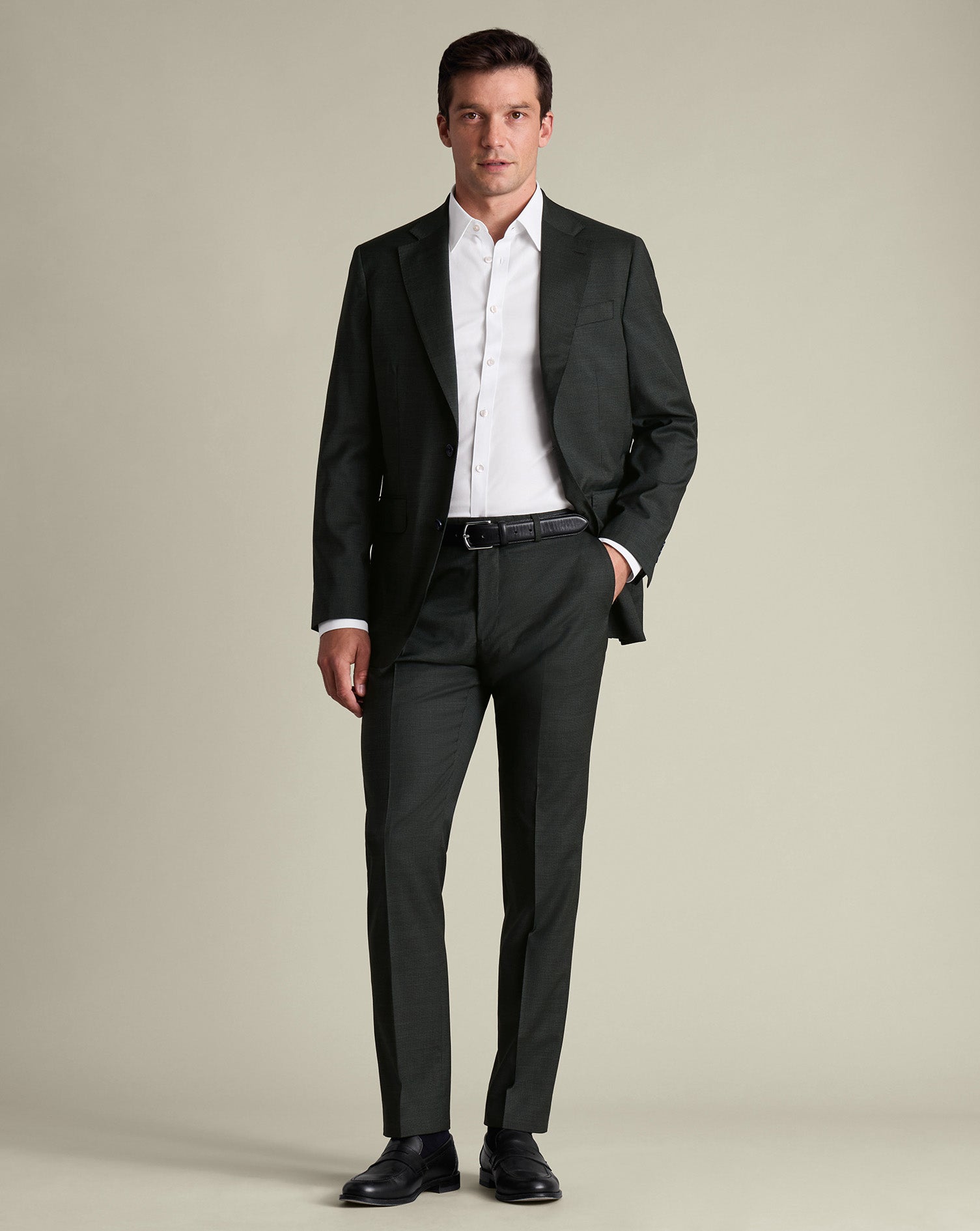 Italian Puppytooth Suit Green