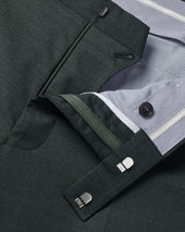 Italian Puppytooth Suit Pants Green
