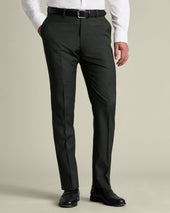 Italian Puppytooth Suit Pants - Forest Green