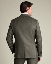Italian Flannel Suit Green