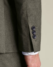 Italian Flannel Suit Green