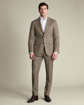 Italian Flannel Suit - Taupe