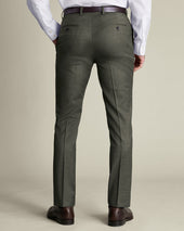 Italian Flannel Suit Pants Green