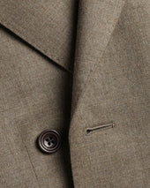 Double Breasted Italian Flannel Suit Jacket