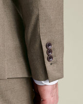 Double Breasted Italian Flannel Suit Jacket