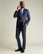 Italian Luxury Suit Ink Blue