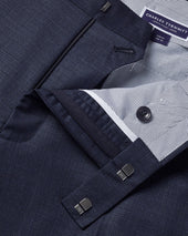 Italian Luxury Suit Pants Ink Blue