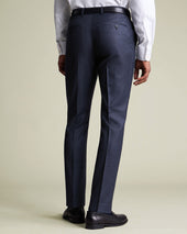 Italian Luxury Suit Pants Ink Blue