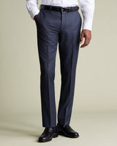 Italian Luxury Suit Pants - Ink Blue