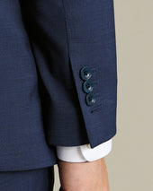 Italian Puppytooth Suit Ink Blue
