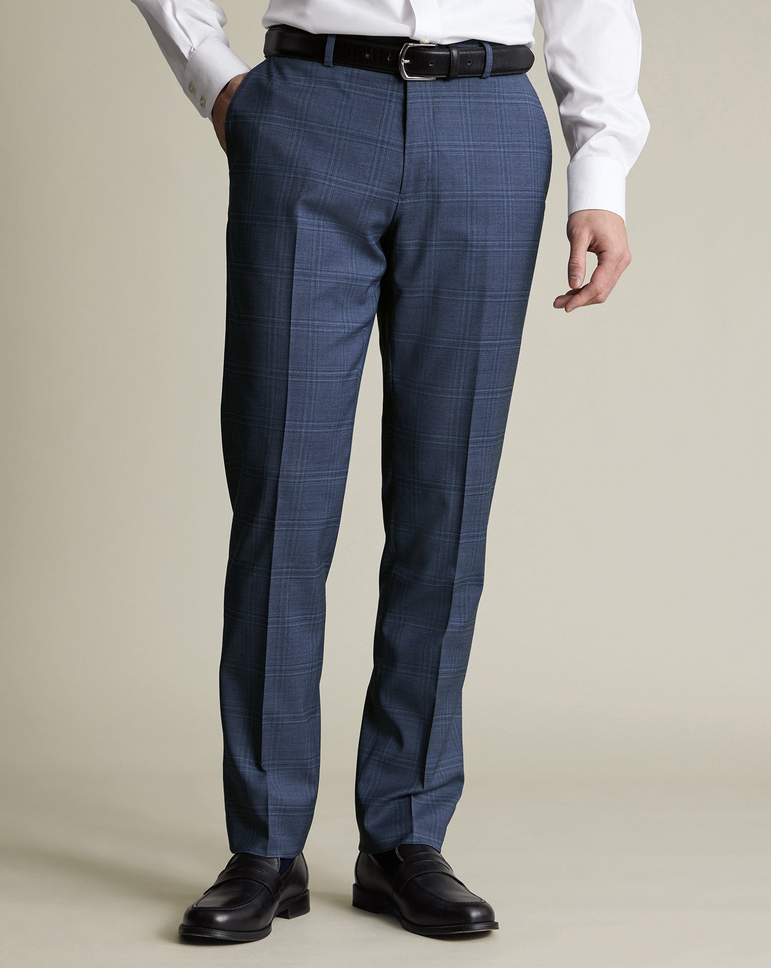 Italian Check Suit Pants