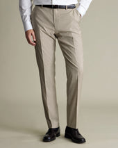 Italian Puppytooth Suit Pants – Taupe
