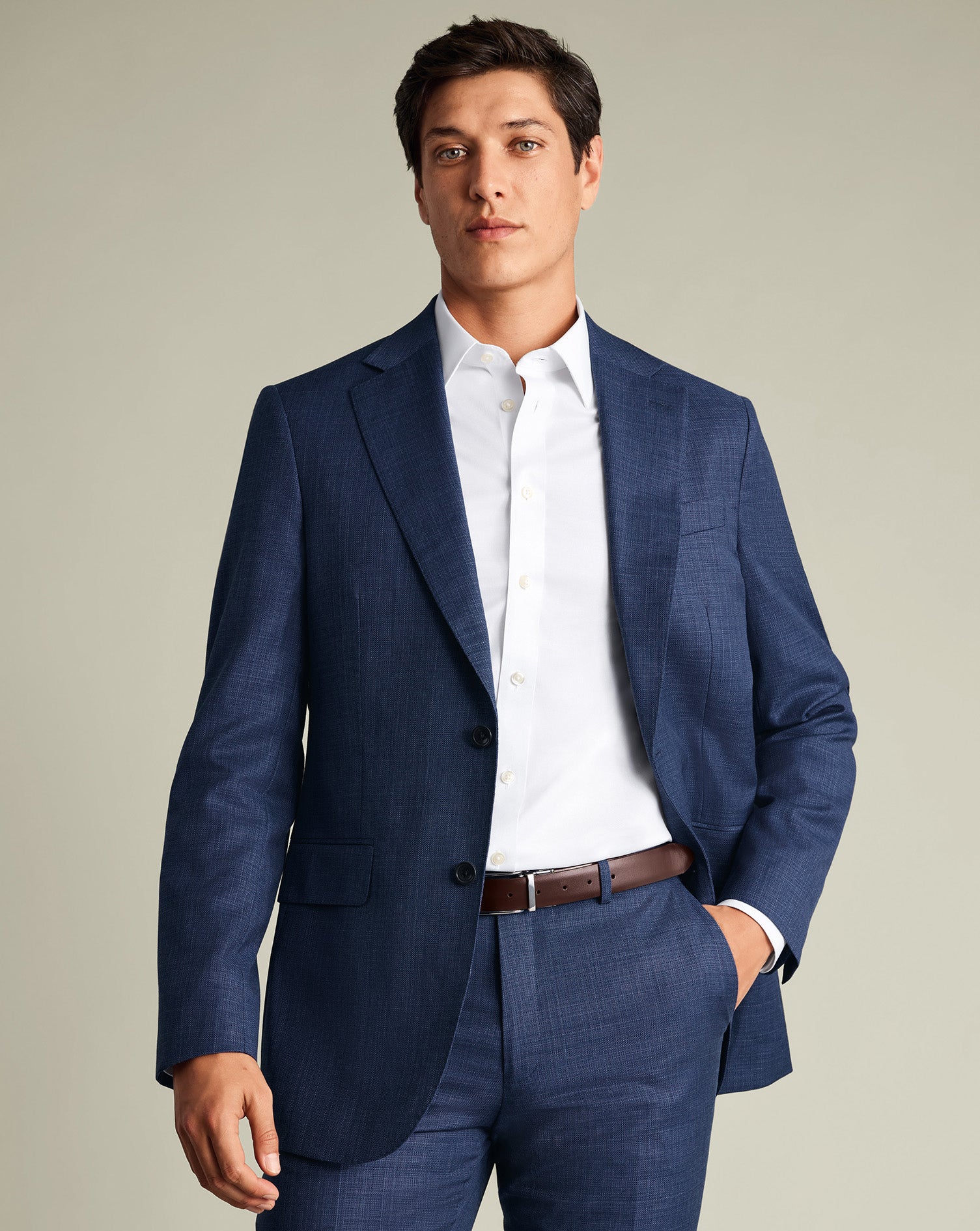 Italian Luxury Suit Jacket Ink Blue