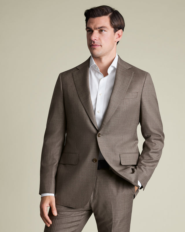 Italian Luxury Suit Jacket – Taupe