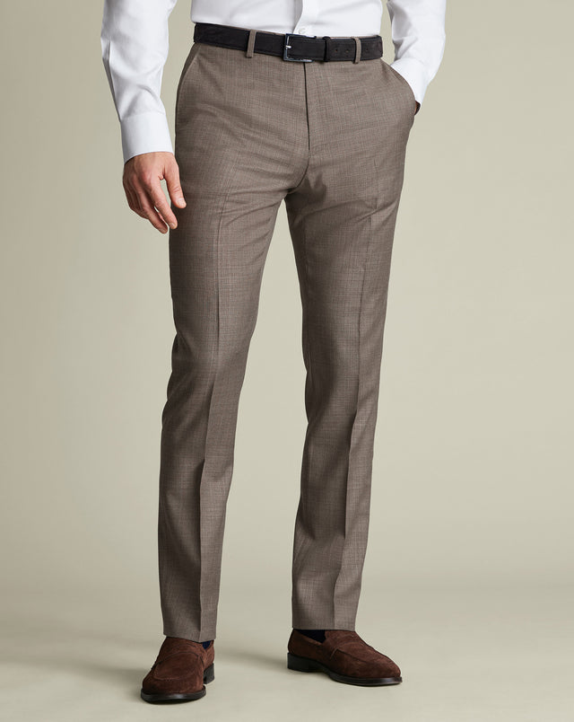 Italian Luxury Suit Pants – Taupe