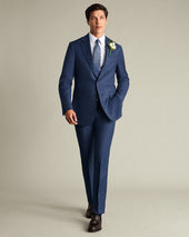 Luxury Italian Suit Ink Blue