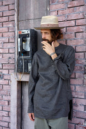 Man Henley Shirt Hemp