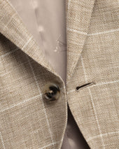 Pure Linen Check Jacket