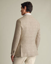 Pure Linen Check Jacket
