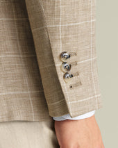 Pure Linen Check Jacket