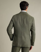 Pure Linen Jacket Green