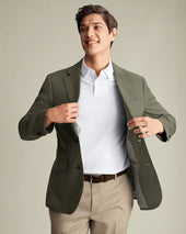 Pure Linen Jacket Green