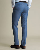 Pure Linen Pants Blue