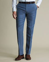 Pure Linen Pants Blue