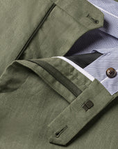 Pure Linen Pants Green