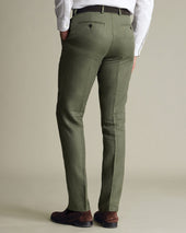 Pure Linen Pants Green