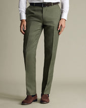 Pure Linen Pants Green