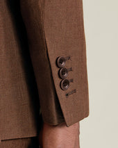 Double Breasted Pure Linen Suit