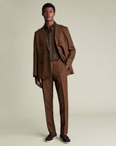 Double Breasted Pure Linen Suit