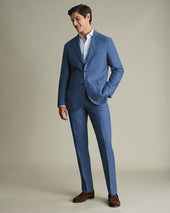 Linen Suit - Denim Blue
