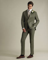 Linen Suit Green