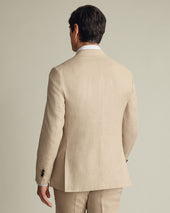 Double Breasted Linen Suit