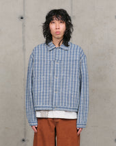 Sundae Jacket - Indigo Check Handloom