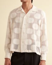 Sunflower Lace Long Sleeve Shirt Ecru
