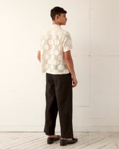 Sunflower Lace Short Sleeve Shirt Ecru