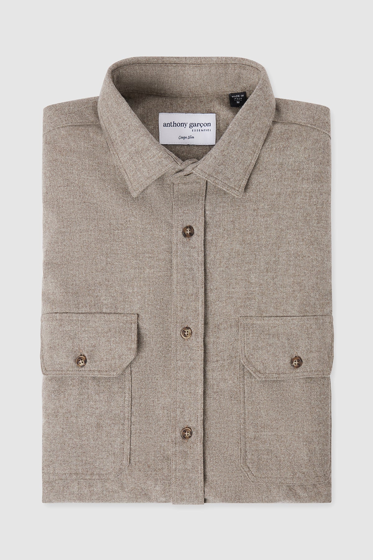 Shirt en flanelle Hugh beige