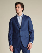 Ultimate Performance Sharkskin Suit Jacket - Ink Blue