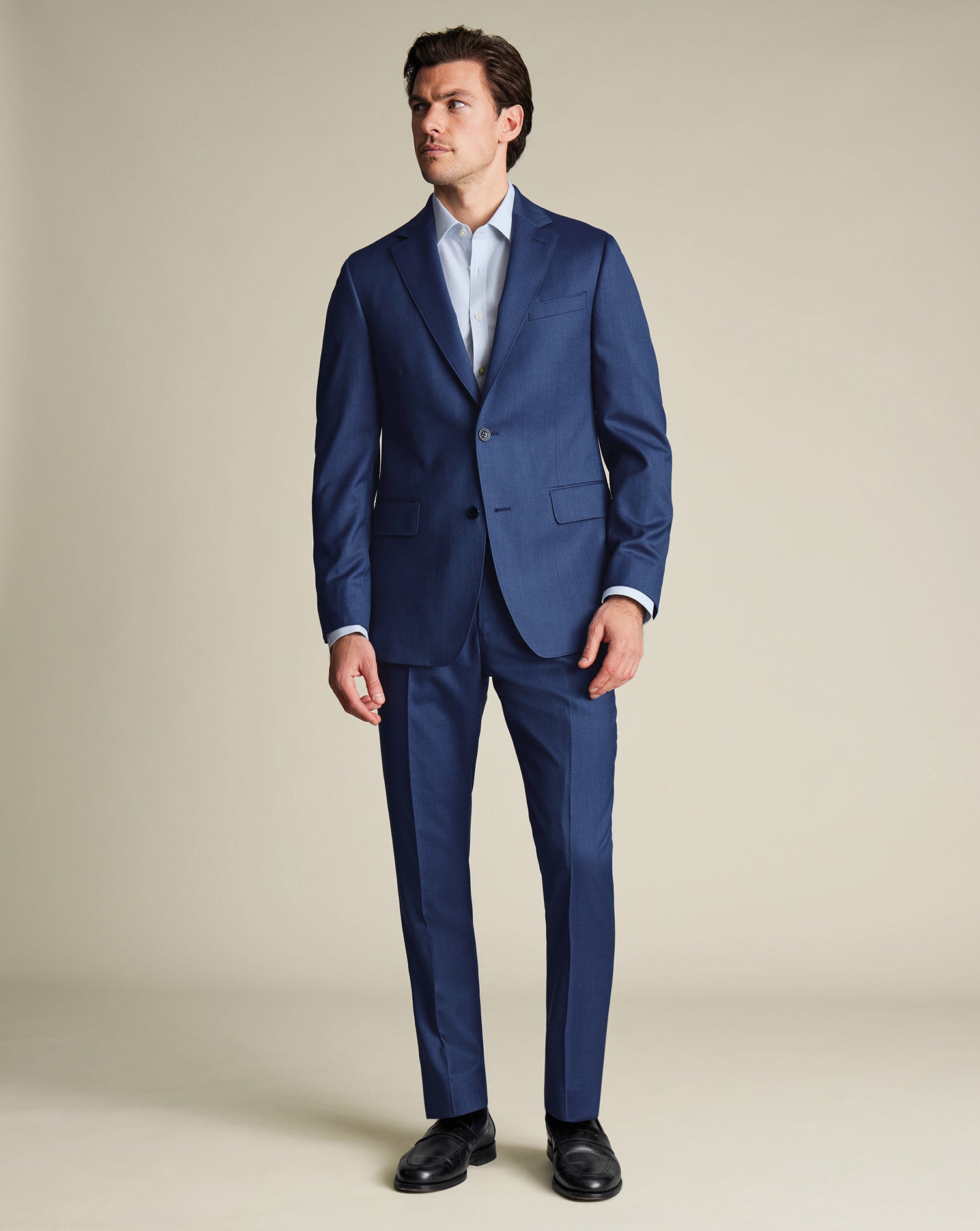Ultimate Performance Sharkskin Suit Ink Blue