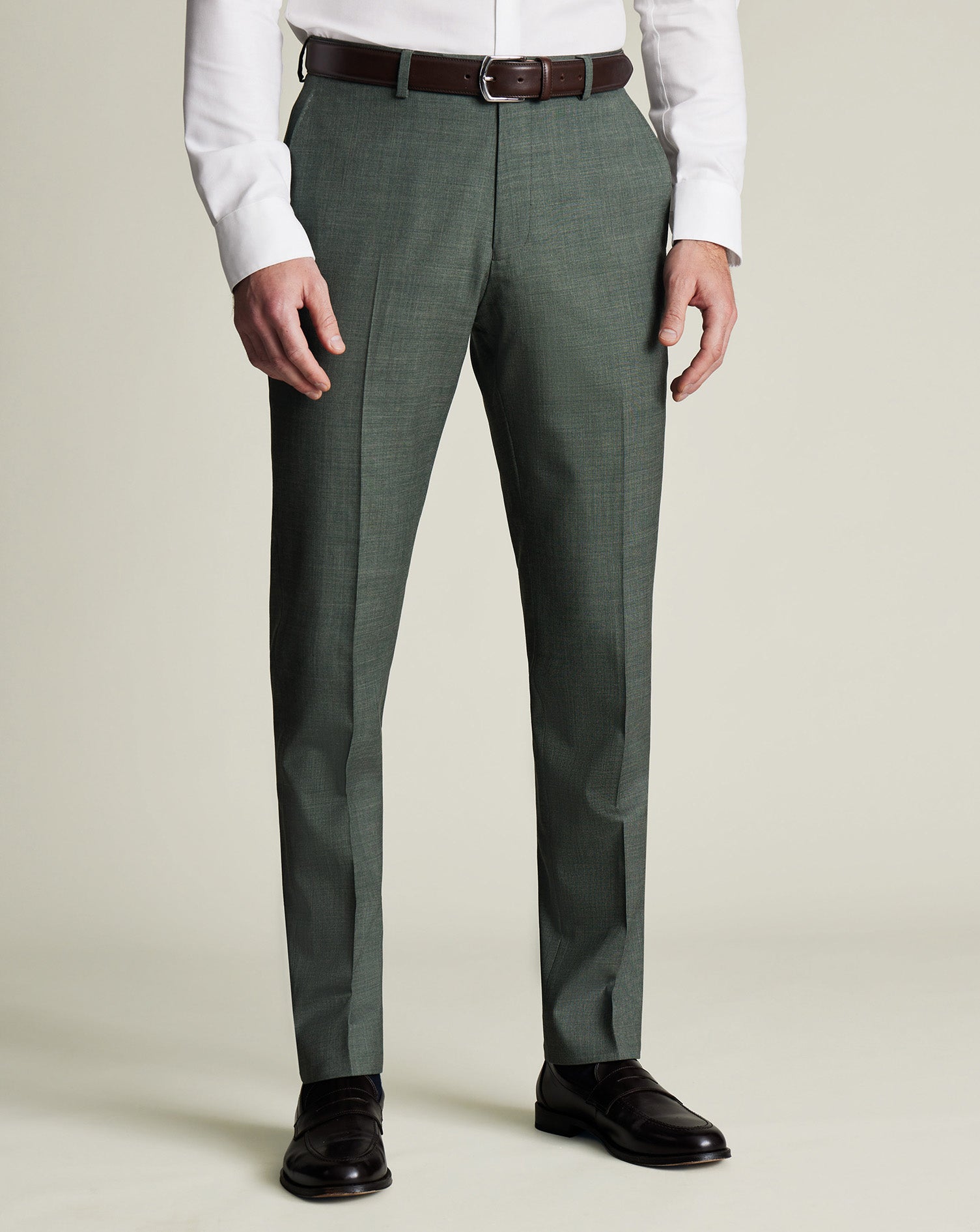 Ultimate Performance Sharkskin Suit Pants Green