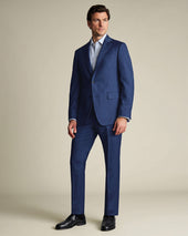 Ultimate Performance Sharkskin Suit Pants Ink Blue