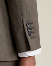 Ultimate Performance Herringbone Suit Jacket Mocha