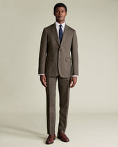 Ultimate Performance Herringbone Suit Jacket Mocha